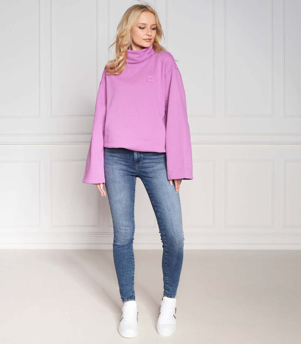 Худи ikonik2.0 high neck Karl Lagerfeld - фиолетовый(230W1821)