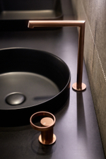 Смеситель для раковины Gessi Anello, удалённого управления, цвет Finox Brushed Nickel
