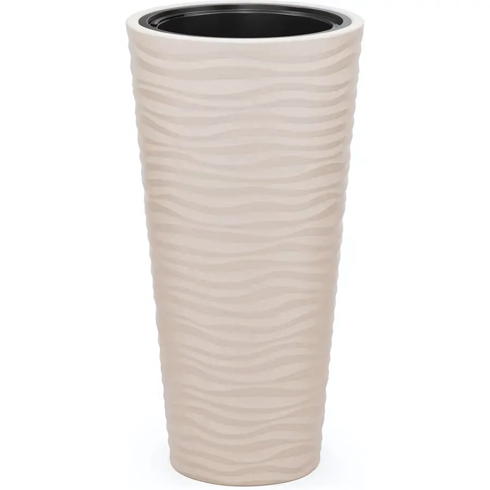 Кашпо Оазис 63л (со вставкой 13л)(св.бежевый)