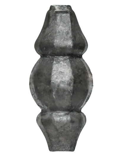 Кованый элемент Вставка в балясину, 74x33, кр:13 вес: 0.191 кг.