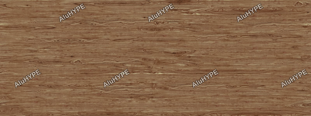 Алюминиевая композитная фасадная панель PlastCover 4/0,4 FR 1500×4000, цвет 0124 Дуб Наварра AluHype