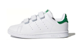 Middle-aged children adidas originals StanSmith Cf C green tail non-slip lightweight low-cut children's sneakers white and green