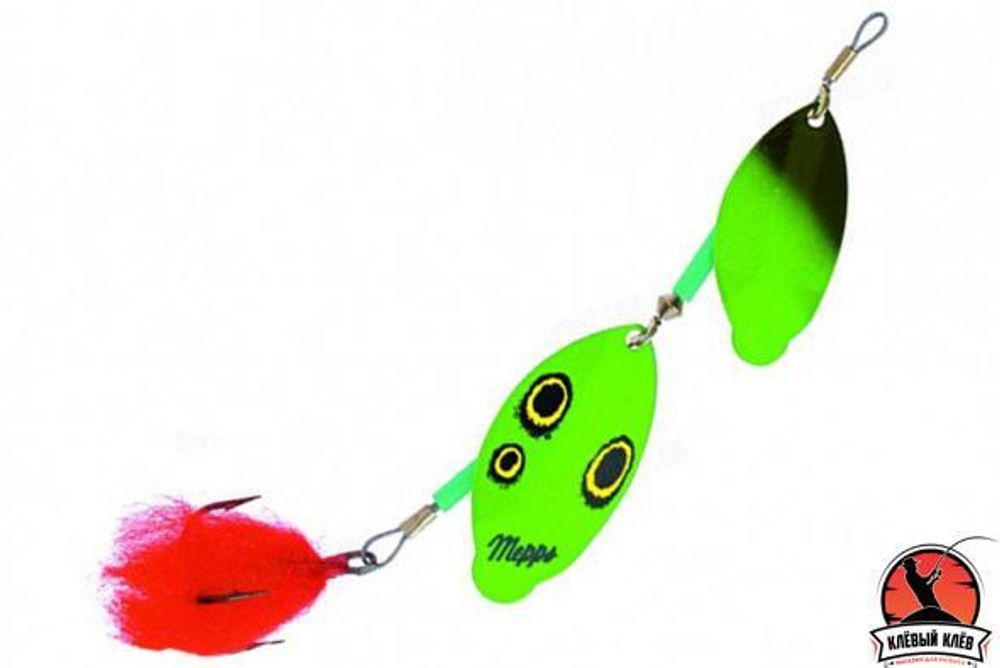 Блесна вращ. Mepps TANDEM PIKE, Black/Green/Gold (блистер)