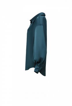 Fall/Winter 2021, Шелковая блуза с глубоким декольте