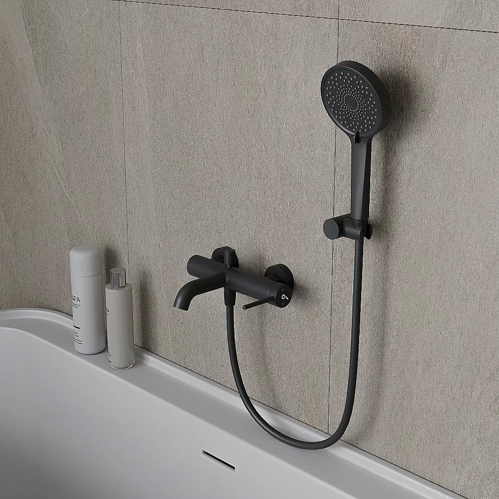 Смеитель для ванны Oliveeka Y OL-639017-MB черный матовый