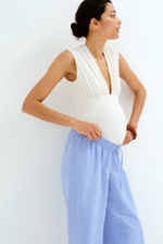 Брюки из льняной смеси mama before & after