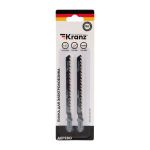 Пилка для электролобзика по дереву T244D 100 мм 6 зубьев на дюйм 8-60 мм фигурный рез (2 шт./уп.) KR