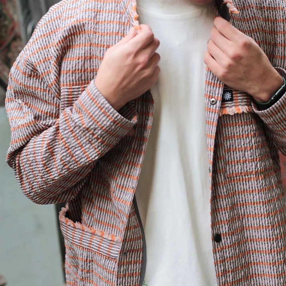 Рубашка Wema R5 Клетка оранжевая