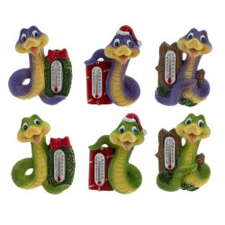 GAEM Магнит с термометром "Змея", L5 W2,5 H7 см, 6в.