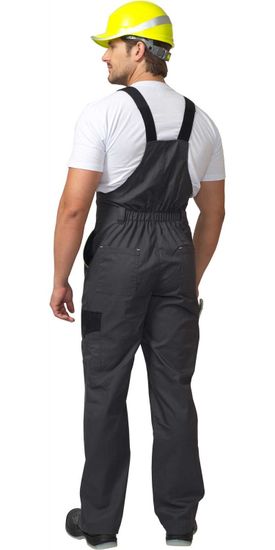 Полукомбинезон "Сириус-Ховард" (т.серый/черный/лимон)