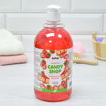 Гель для душа "CANDY SHOP" Клубничный чизкейк 1л с дозатором