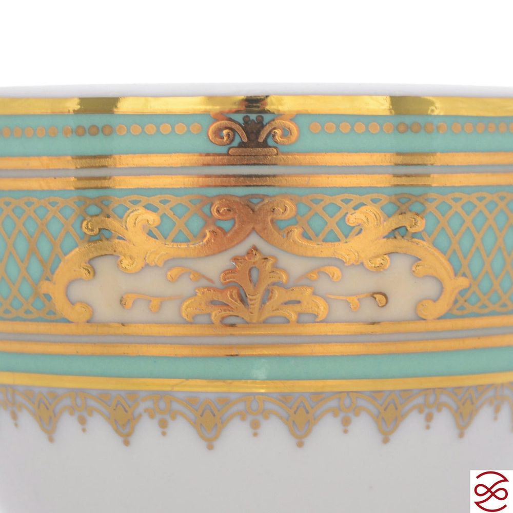 Кофейный сервиз Falkenporzellan Donna Seladon gold