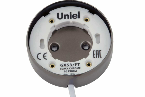 GX53/FT Черный хром. Светильник накладной. Картонная упаковка.