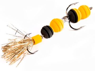 Приманка джиг. LJ PENNON ROLLERWORM жел./черн. в блистере