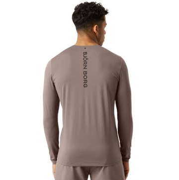 Мужская теннисная футболка с длинным рукавом Björn Borg Feather Long Sleeve - falcon