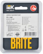 BRITE Рамка 1 -местная РУ-1-1-БрЧ металл черный IEK