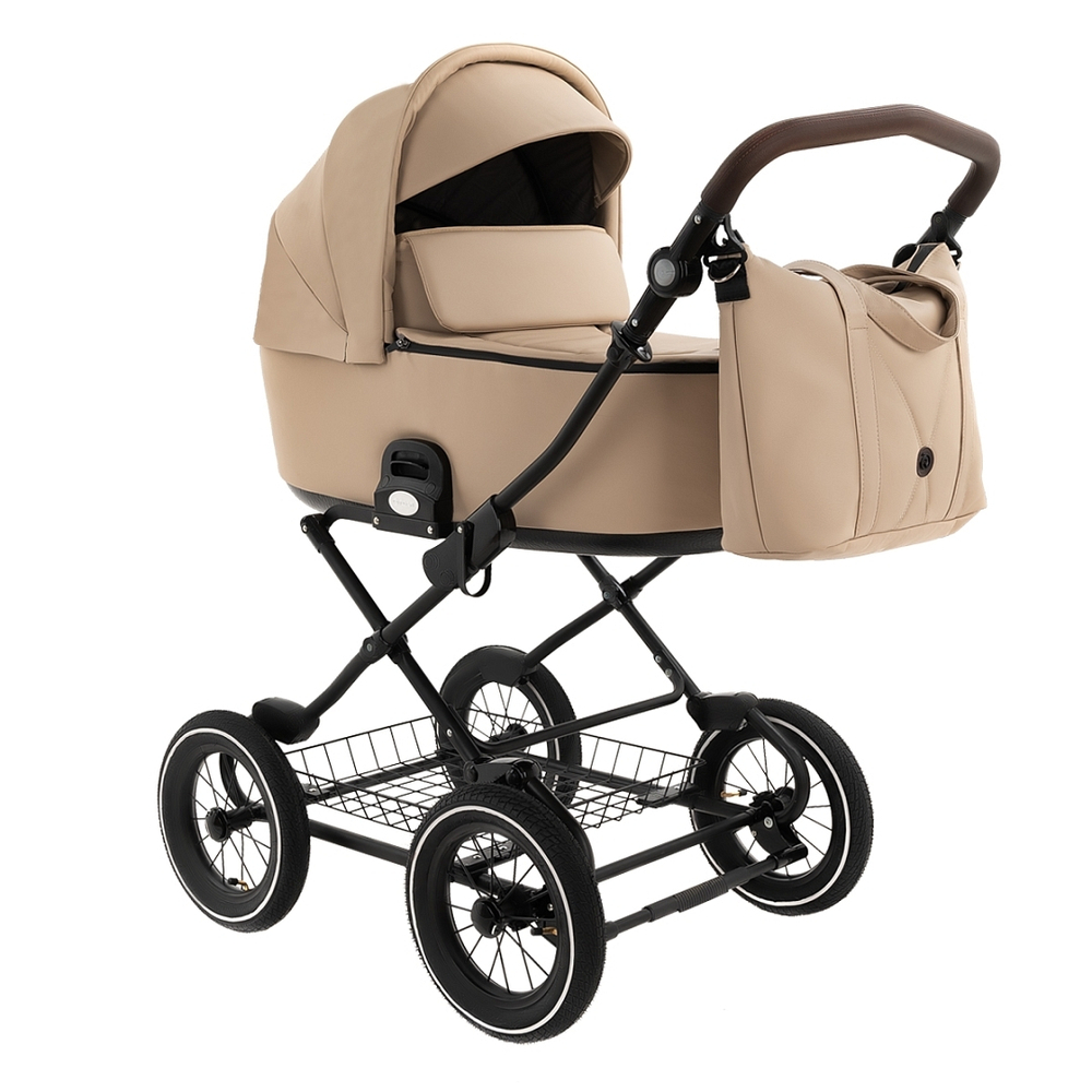 Коляска 2 в 1 ROAN BASS NEXT 2 в1 CLASSIC d12 leather Caramel