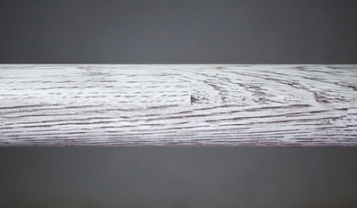 Окрашенный поручень (дуб) - белый + черная патина (L=2 метра)