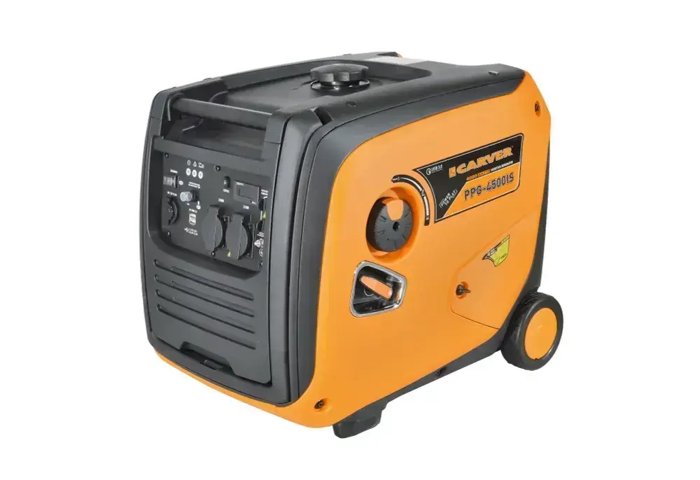 Генератор бензиновый инверторный Carver PPG-4500IS (3.5-4 кВт, бак 12 л, 220/12 В) / бензогенератор / резервное питание