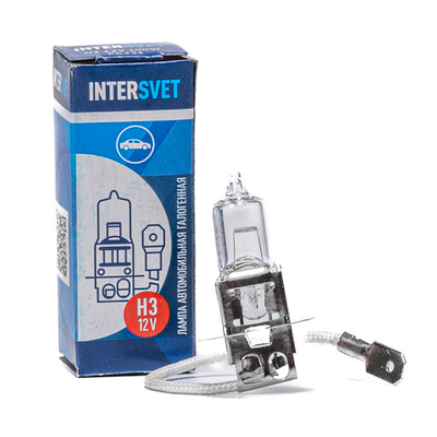 Автолампа галогенная H3, 12 В, 100 Вт, PK22S