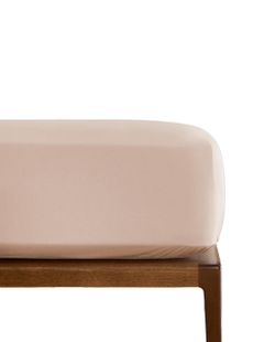Простыня на резинке Zara Home перкаль, хлопок 100%, однотонный, 0132/095
