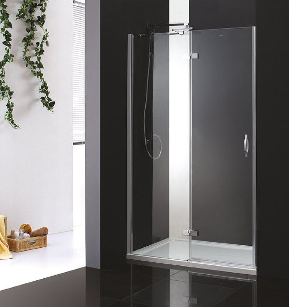 Душевая дверь Cezares Bergamo 90 L BERGAMO-W-B-12-90-C-Cr-L профиль Хром стекло прозрачное