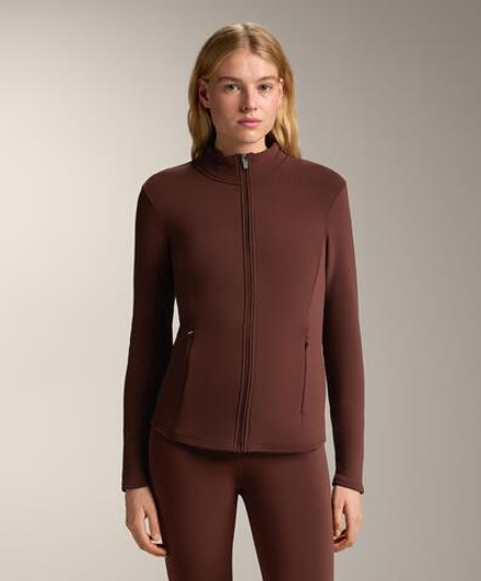 Oysho Теплая высокотехнологичная куртка, бургунди