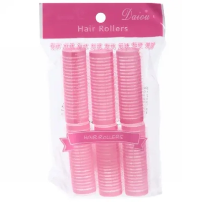 Бигуди липучки, 6шт., однотонные, цвет микс, d-2см