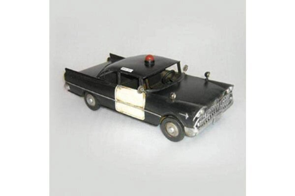 Декоративная ретро модель, полицейский автомобиль "CHEVROLET IMPALA" 1958 г.