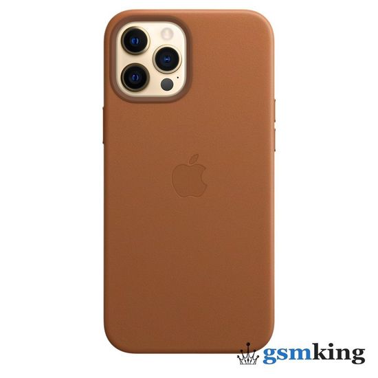 Leather Case with MagSafe iPhone 12 Pro Max Saddle Brown (Золотисто-коричневый)