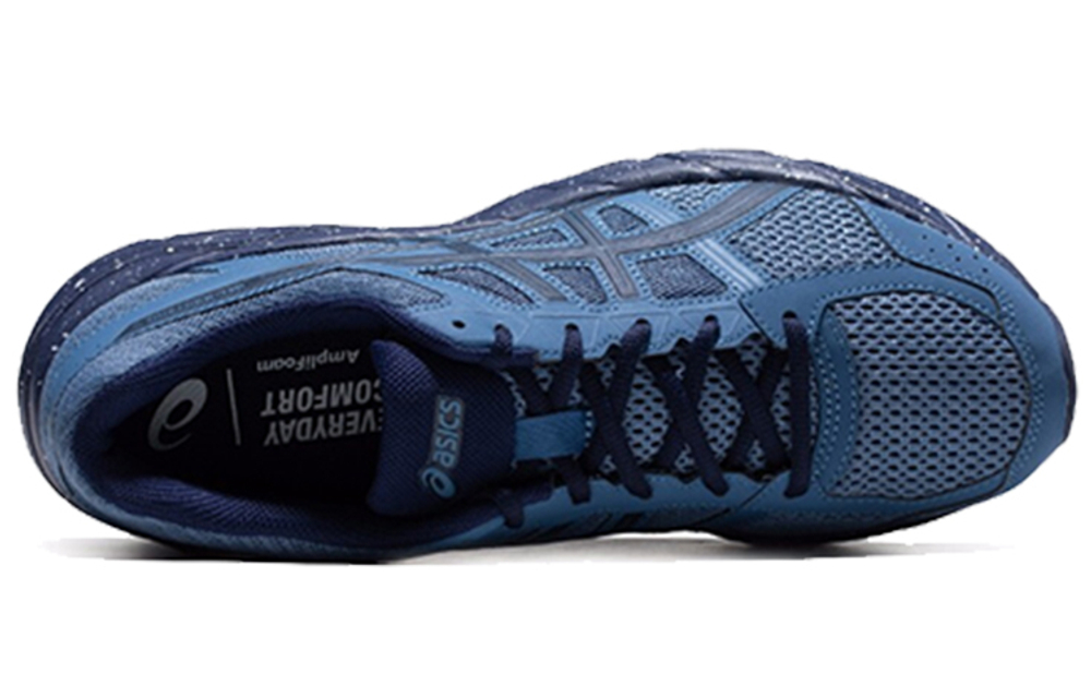 Asics Gel-Contend 4 retro fabric, breathable, wear-resistant, wrapping, non-slip, low-cut casual running shoes, men's blue