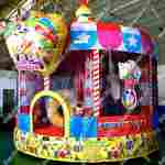 Детский надувной батут "Шатёр цирка" 4*4*4 м