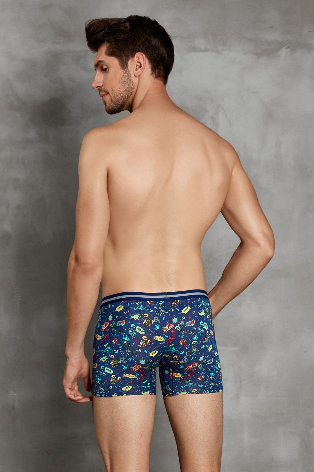 Мужские трусы-боксеры Doreanse Skeleton (Размер: XL) (Цвет: синий)