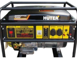 Бензиновый генератор Huter DY5000L, 220/12 В, 4.5кВт [64/1/5]