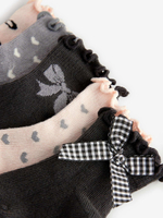 Носки для малышей Next K84-562, 5 шт., Молочный, Серый, Черный