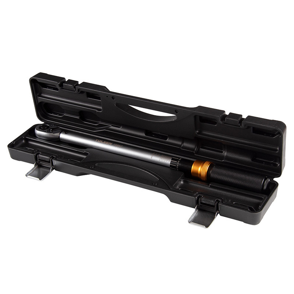 TOLSEN (TT19667) Динамометрический ключ 1/2", 40-220 Нм, для левой и правой резьбы, кейс