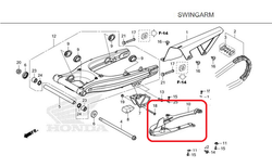 52170-K1T-E10. SLIDER COMP., CHAIN. Honda CRF300L, Rally300. CRF250L 2021