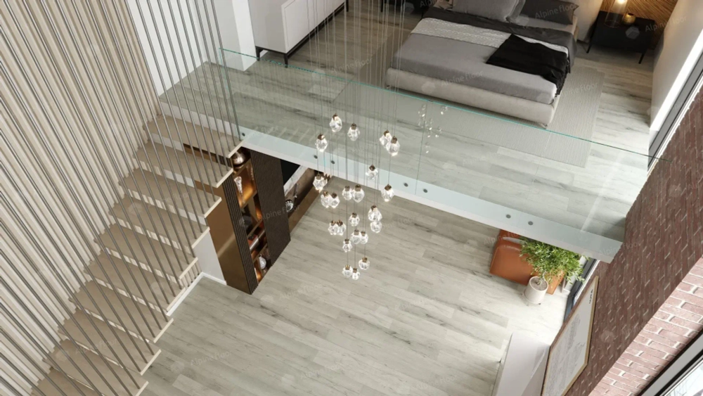 SPC ламинат Alpine Floor Дуб серебряный ABA