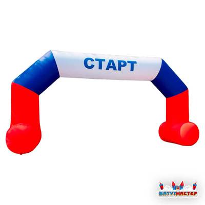 Надувная арка автогоночная «Старт-Финиш Триколор», 8×4×4 м