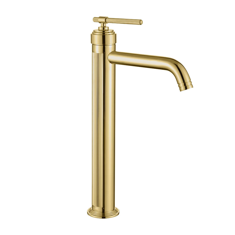 Смеситель для раковины высокий Boheme Eterna 172-G GOLD