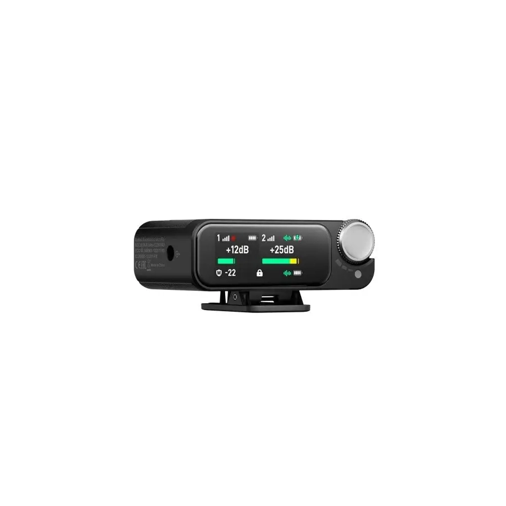 Радиосистема Saramonic Ultra 03 (TX+TX+RX) 2,4Гц приемник + 2 передатчика в зарядном кейсе + 2 петличных микрофона, 3,5мм/USB-C/Lightning, микрофон петличка для блогера, стрима, интервью, цвет черный