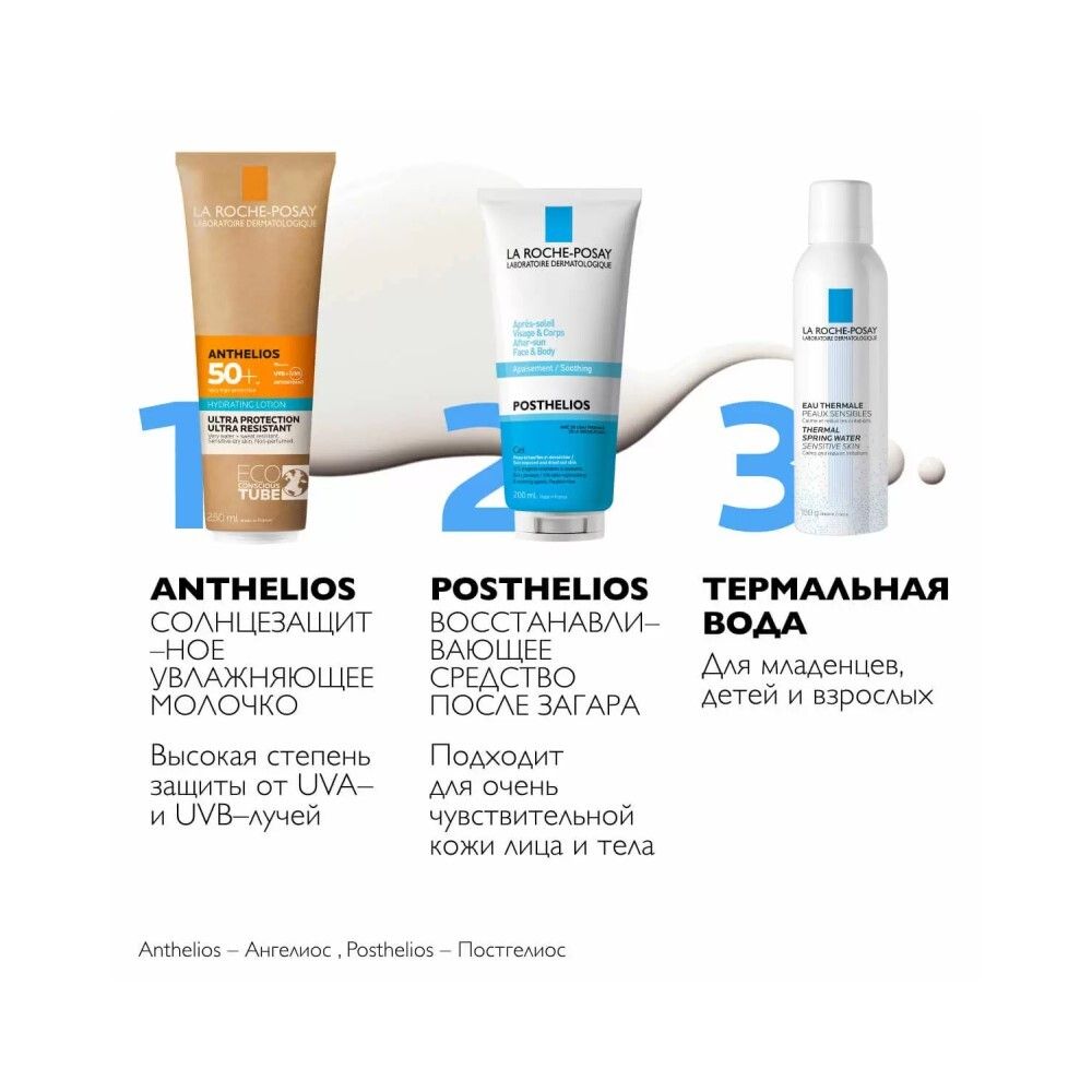 La Roche-Posay Anthelios Hydrating Lotion Солнцезащитное увлажняющее молочко SPF 50+, 250 мл