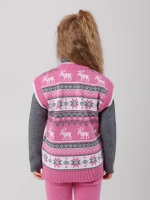 Жилетка вязаная на молнии