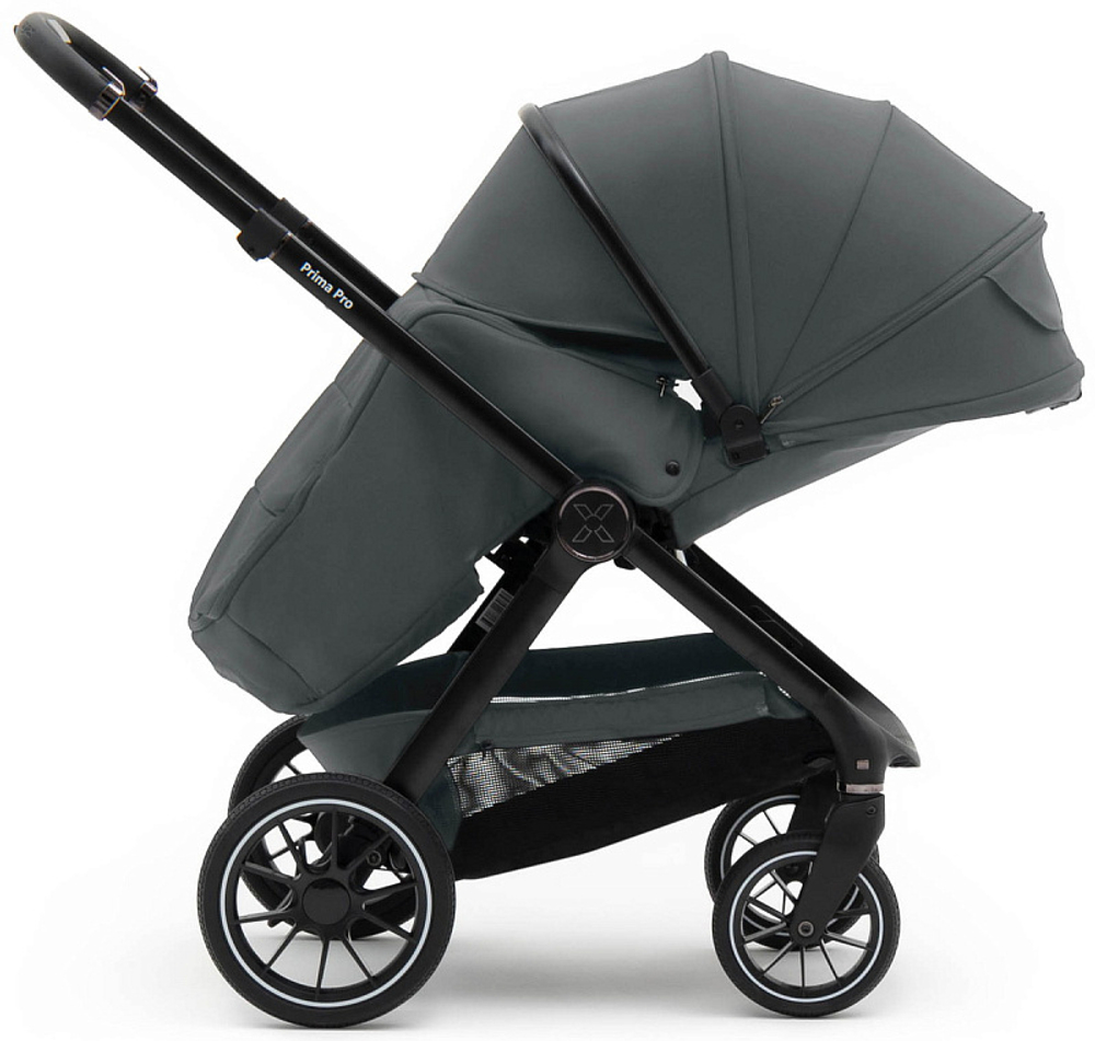 Коляска Agex Prima Pro 3 в 1 с автокреслом i-Team Black APP633 Grey (Серый)