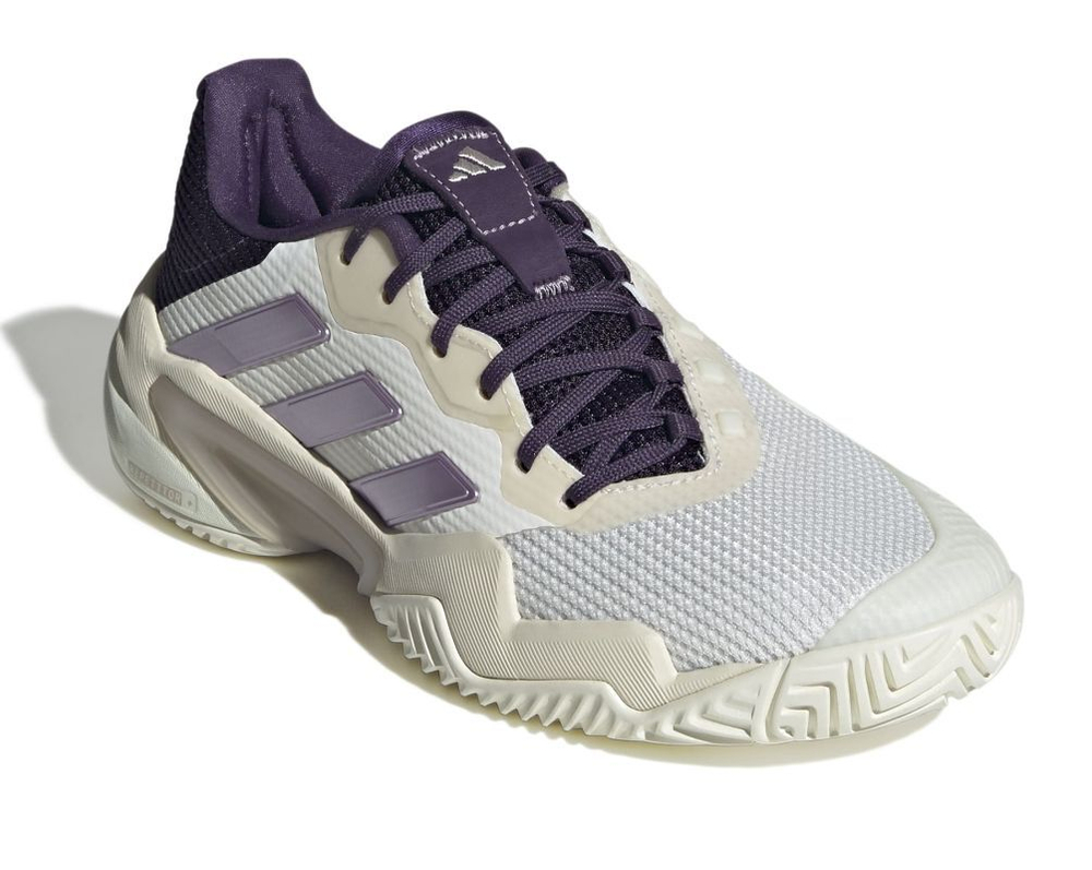 Женские теннисные кроссовки Adidas Barricade 13 W - core white/powder plum/aurora plum