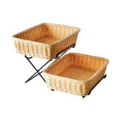 Корзина для хлеба и выкладки 35*27 см h9 см плетеная ротанг бежевая SUNNEX