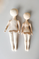 Бумажная выкройка тела интерьерной куклы из текстиля. Модель Мирон, рост 43 см