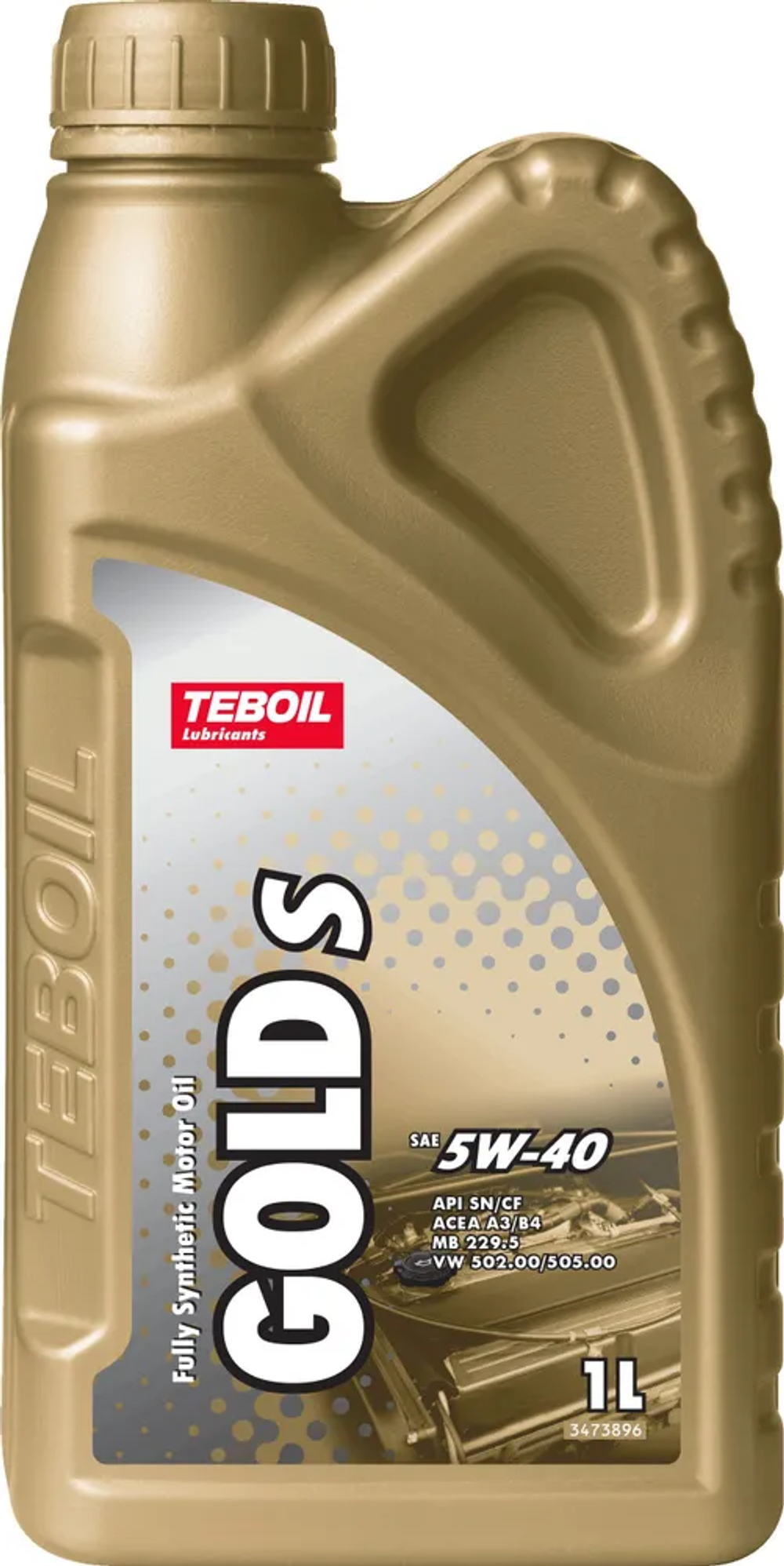 Моторное масло Teboil Gold S 5W-40, синтетическое, 1 л