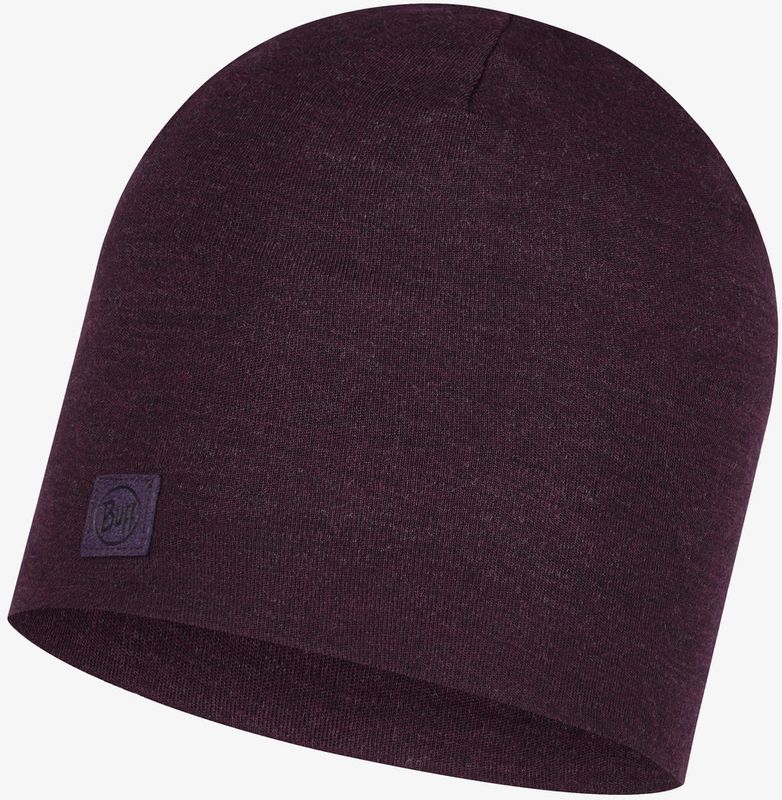 Теплая шерстяная шапка Buff Hat Wool Heavyweight Deep Purple Фото 1