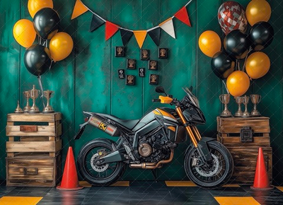 Мотогонки №1 - фон неопреновый